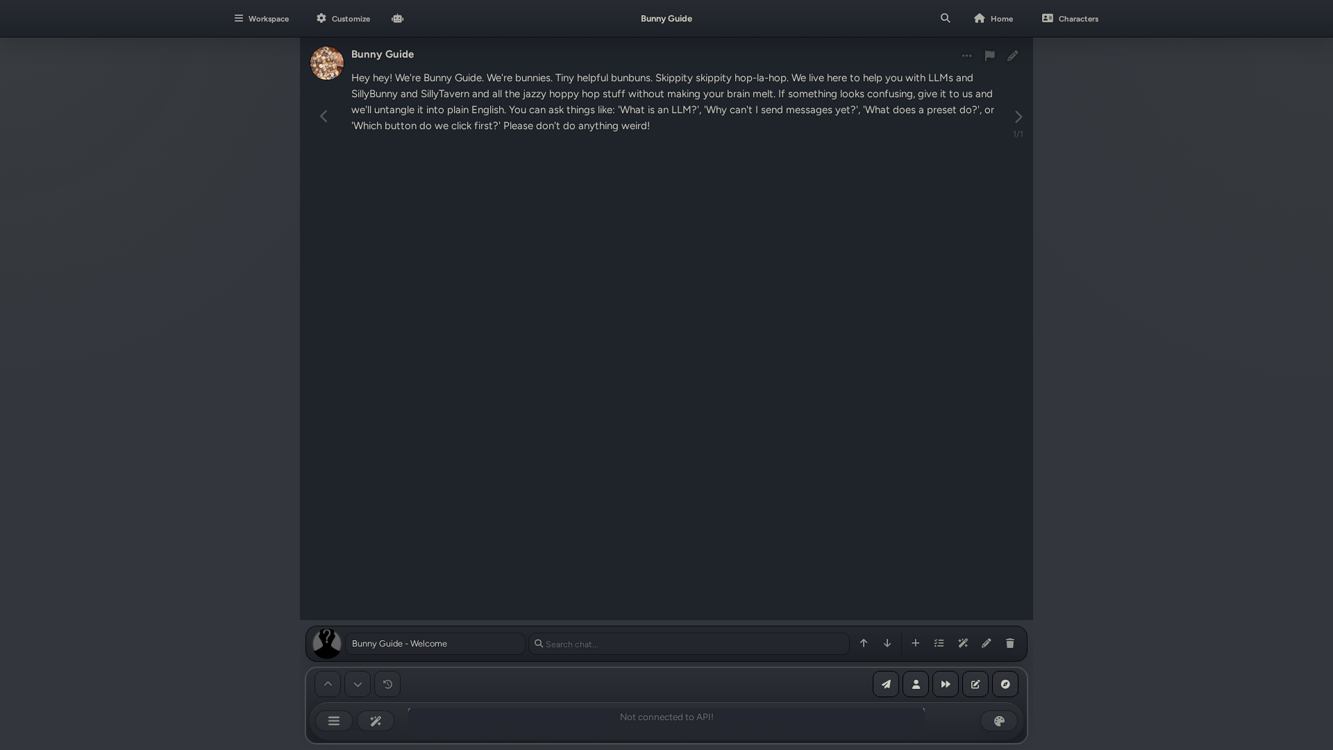 SillyBunny desktop In-Chat