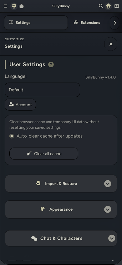 SillyBunny mobile Customize