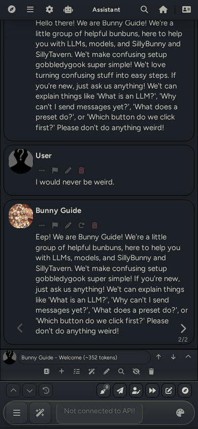 SillyBunny mobile In-Chat
