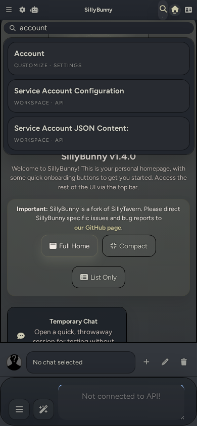 SillyBunny mobile Search